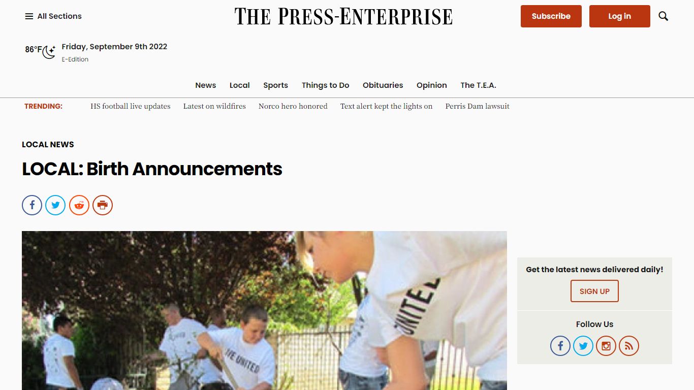 LOCAL: Birth Announcements – Press Enterprise